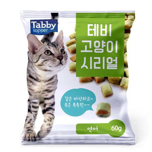 펫도매,[테비] 고양이 시리얼(60g/연어)